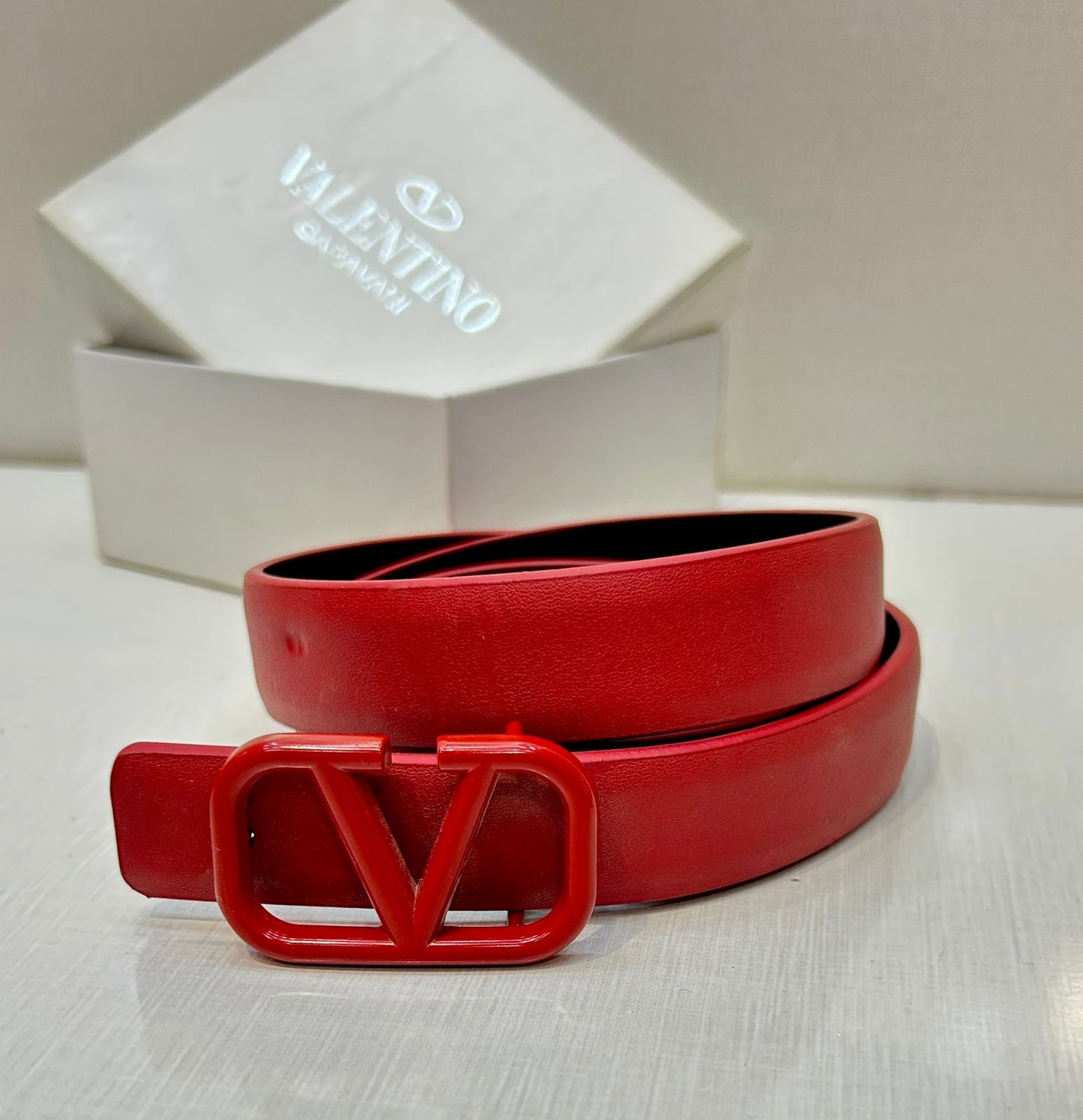 VLTN Red Belts for Women