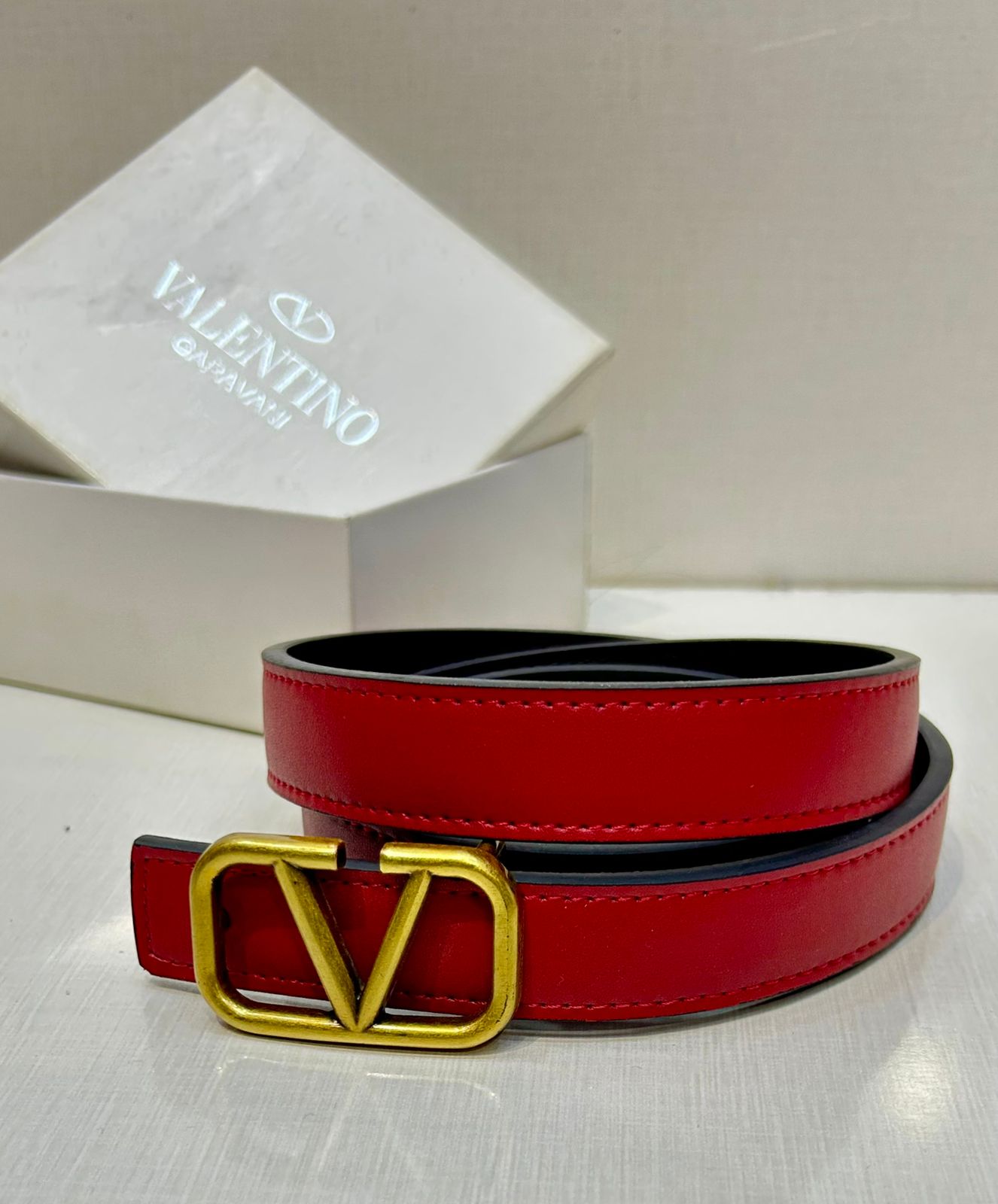 VLTN Red Belts for Women