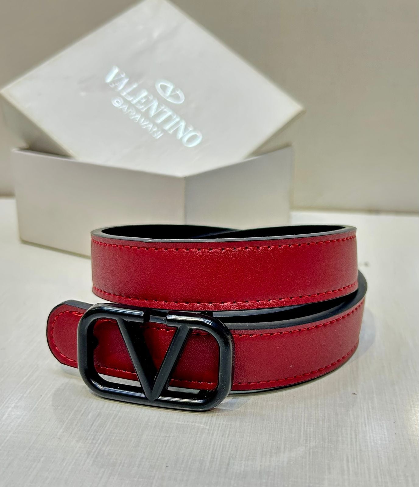VLTN Red Belts for Women