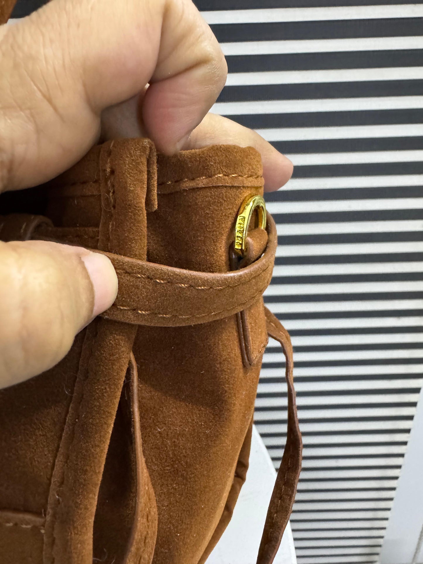 Premium Prda Bonnie Medium Suede Handbag for Women