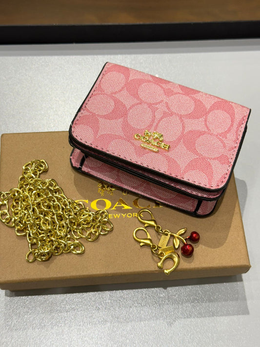 Coa-ch Wallet with Two Keyrings for Women