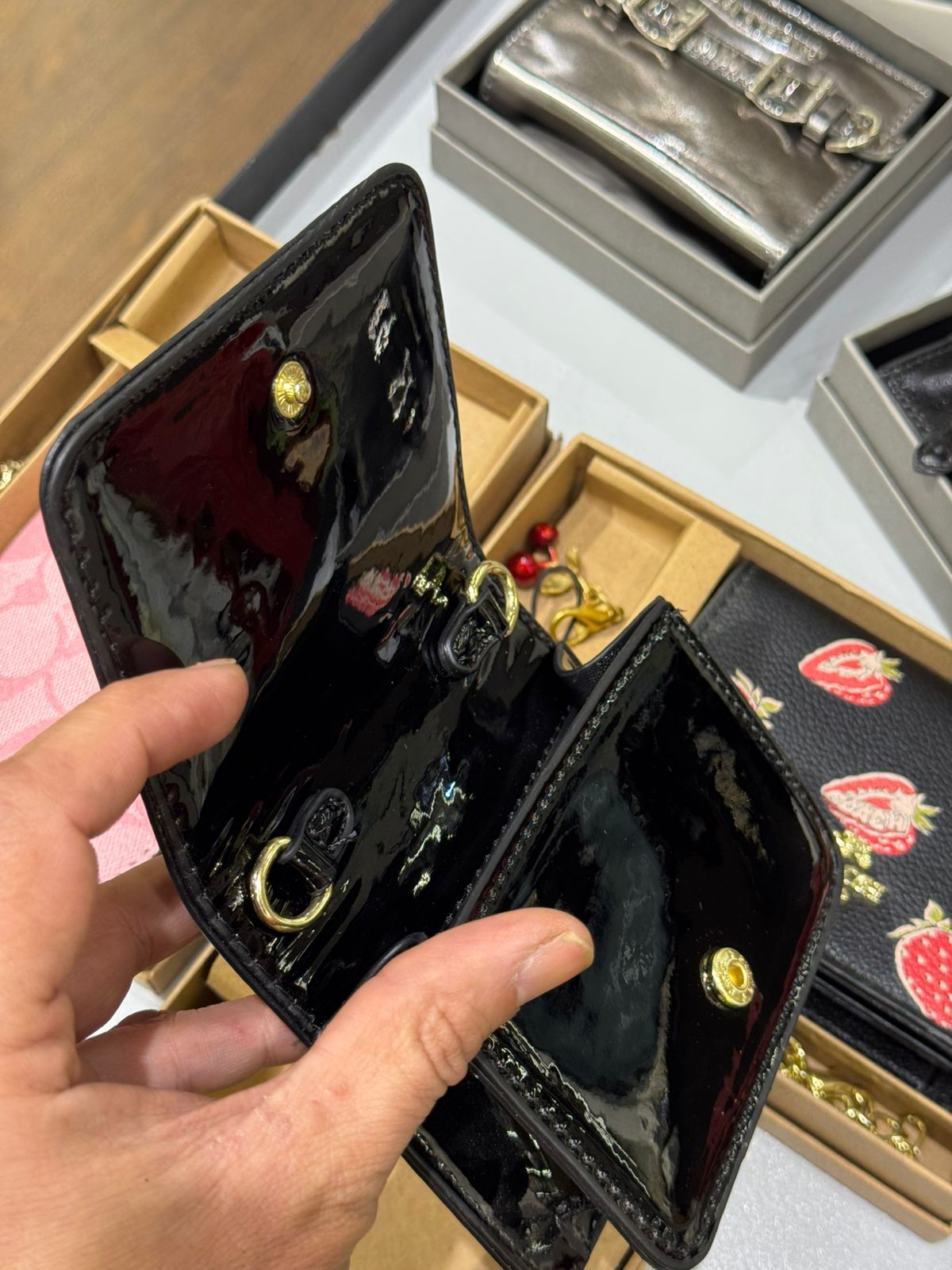 Coa-ch Wallet with Two Keyrings for Women