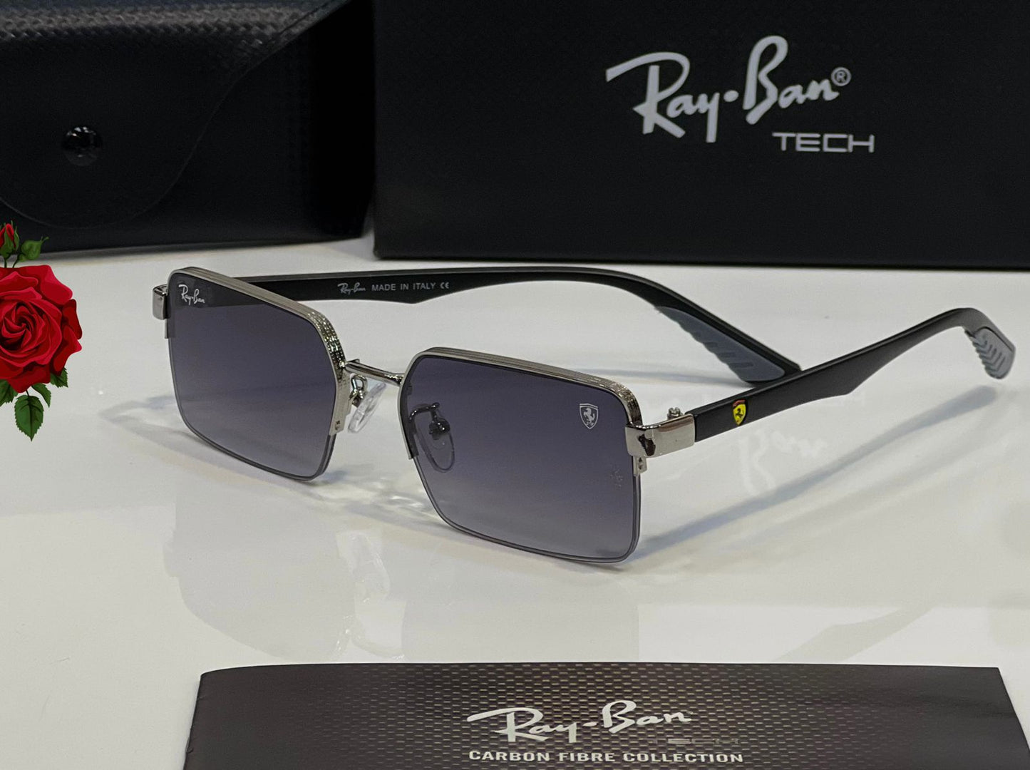 Ray Ben x Ferrari Special Edition Sunglasses for Men
