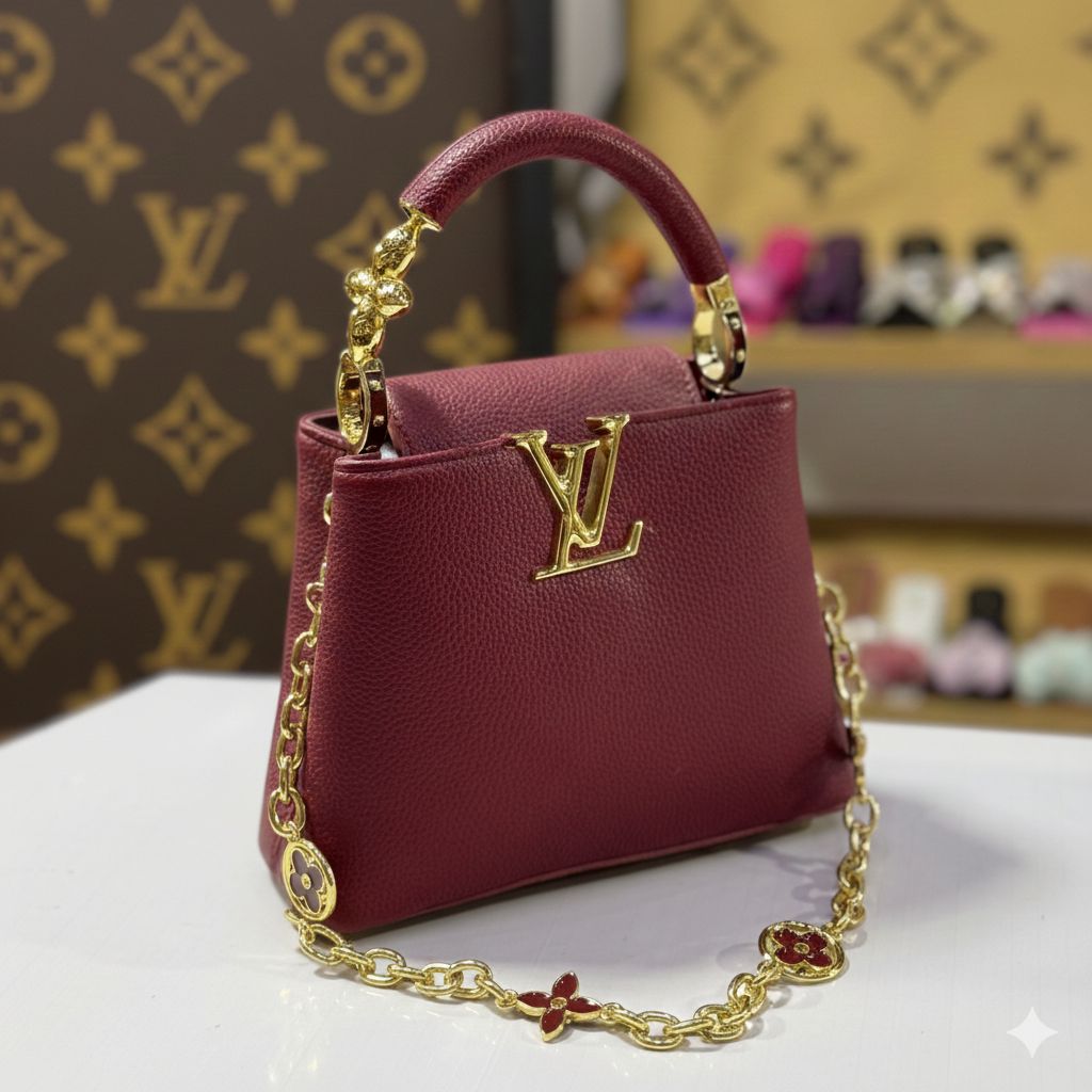 Famous LvE Capucines Mini Handbag for Women