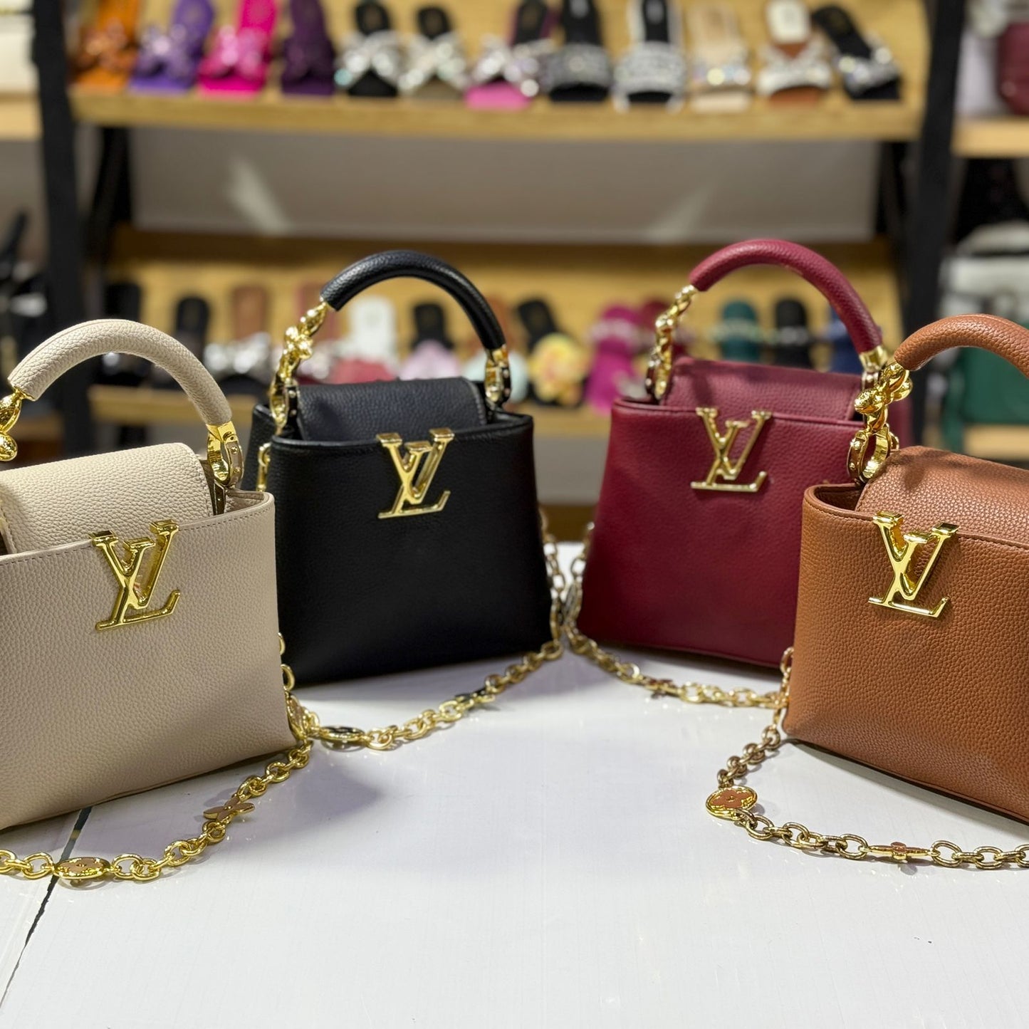 Famous LvE Capucines Mini Handbag for Women