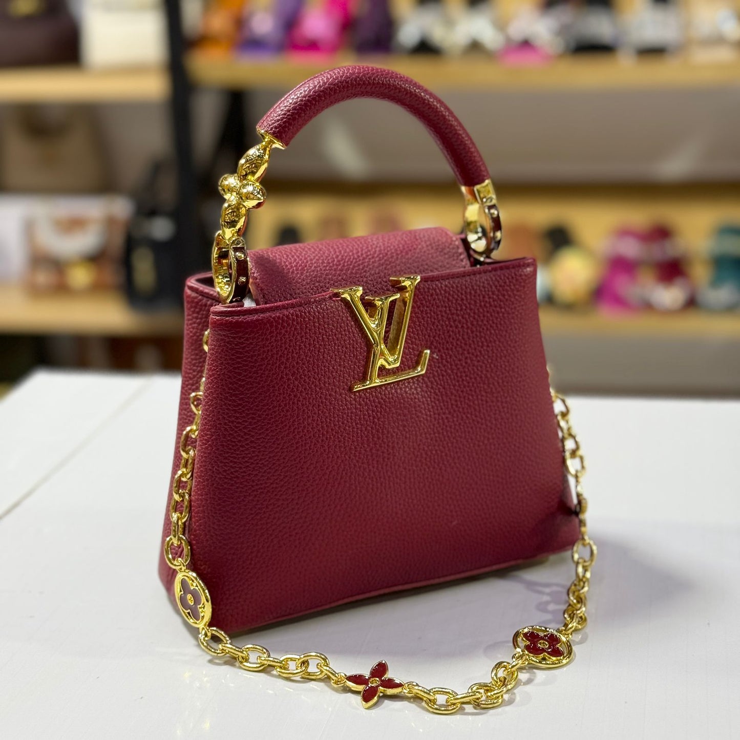 Famous LvE Capucines Mini Handbag for Women