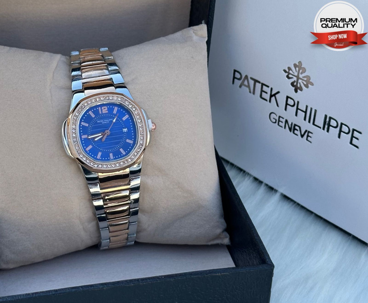 Patek Philippe Nautilus Diamonds Watch for Women