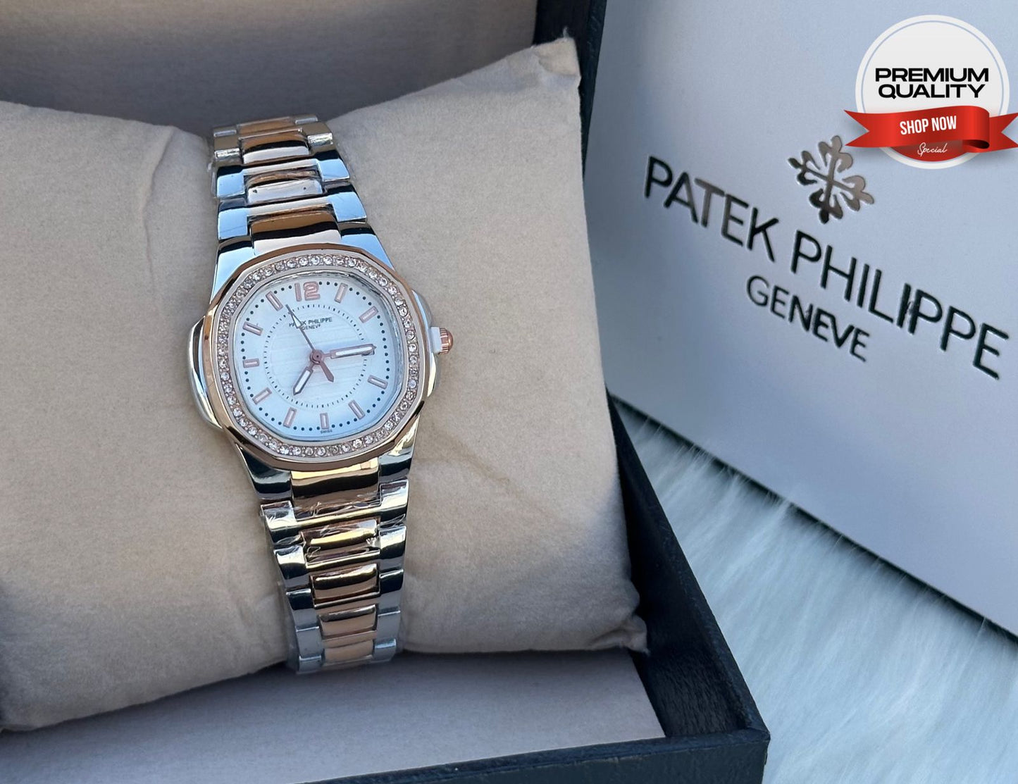 Patek Philippe Nautilus Diamonds Watch for Women