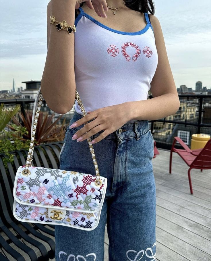 Channel 22 Flap Shoulder bag for Women