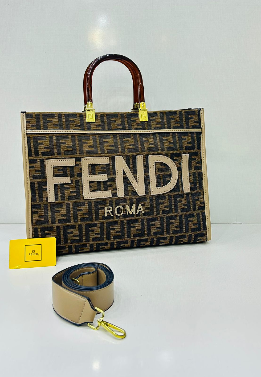 Fendii Sunshine Large Size Shoulder bag for Women