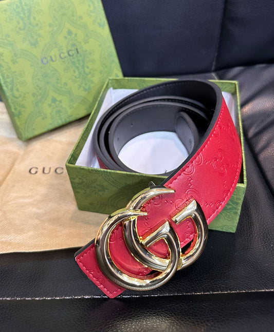 Guci Red Belts for Men and Women
