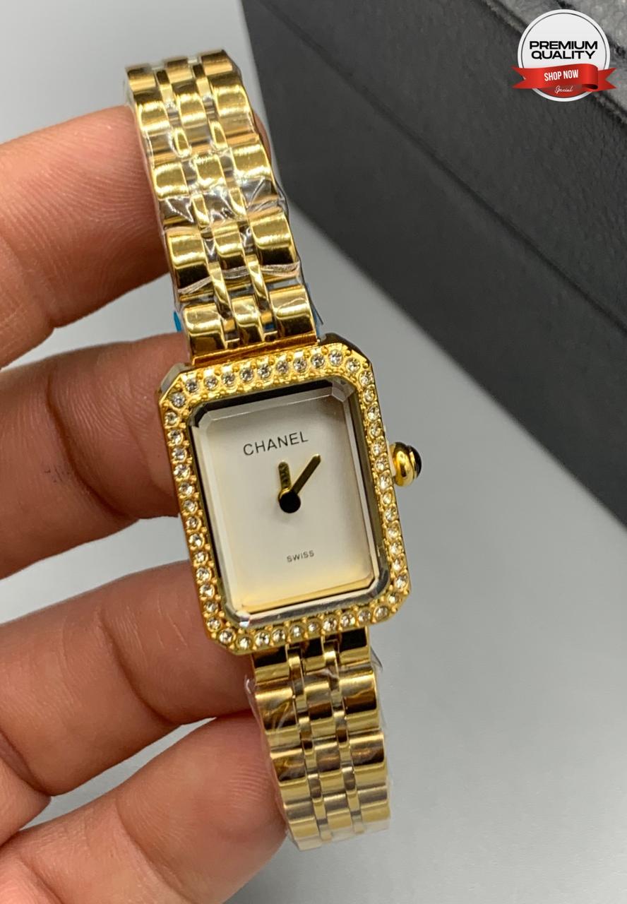 Channel Diamond Wrist Watches for Women