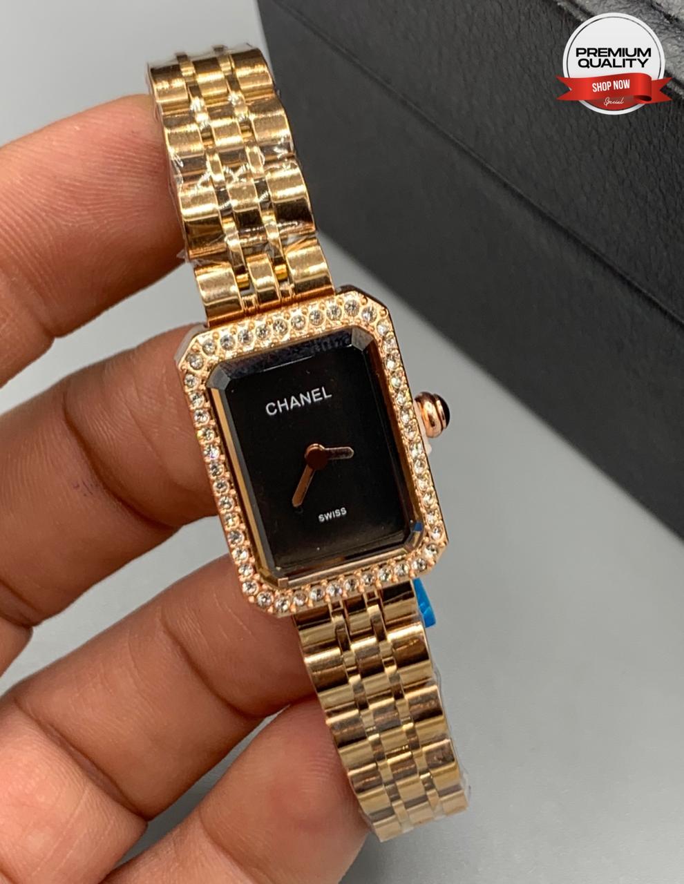 Channel Diamond Wrist Watches for Women