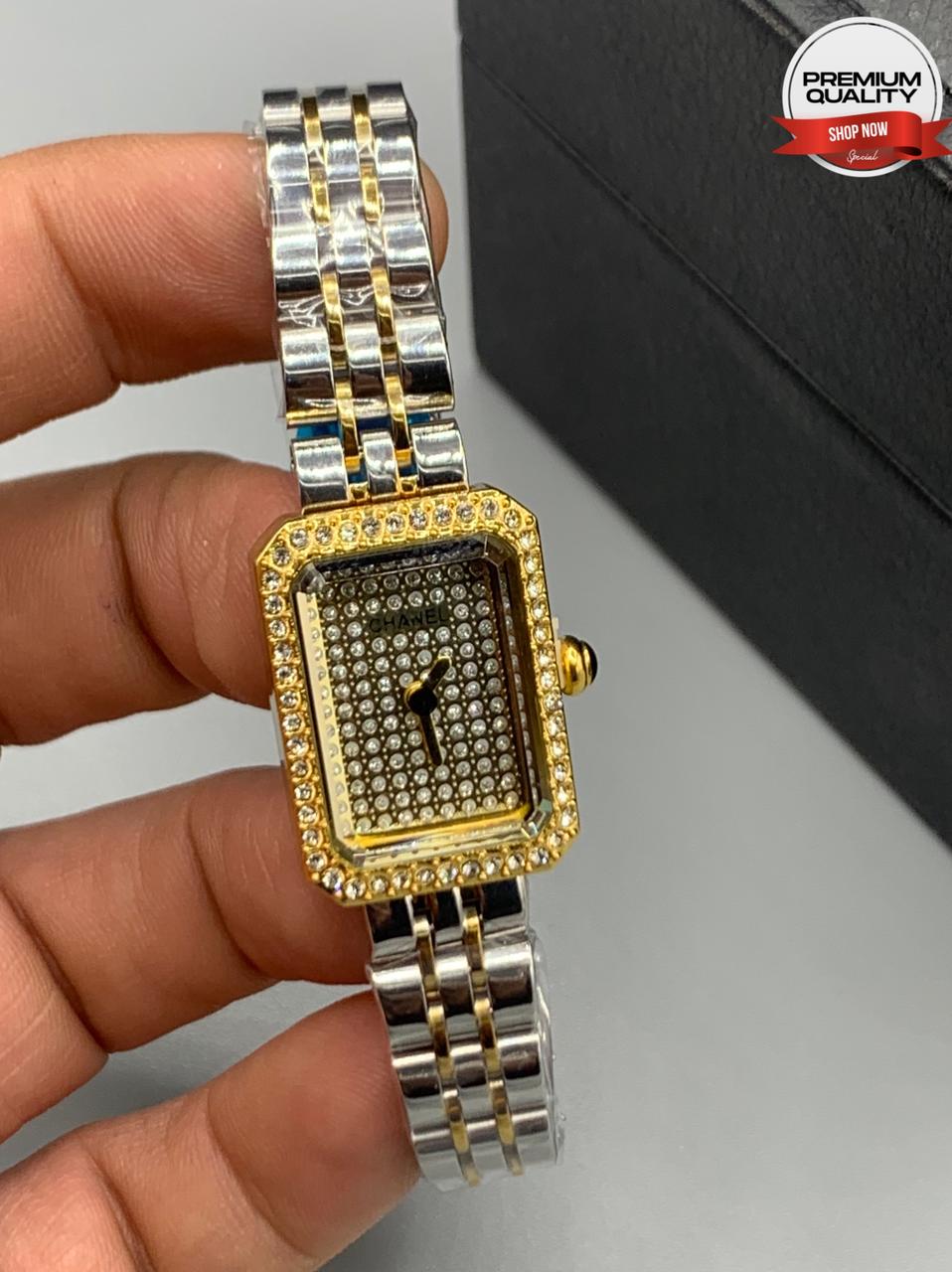Channel Diamond Wrist Watches for Women