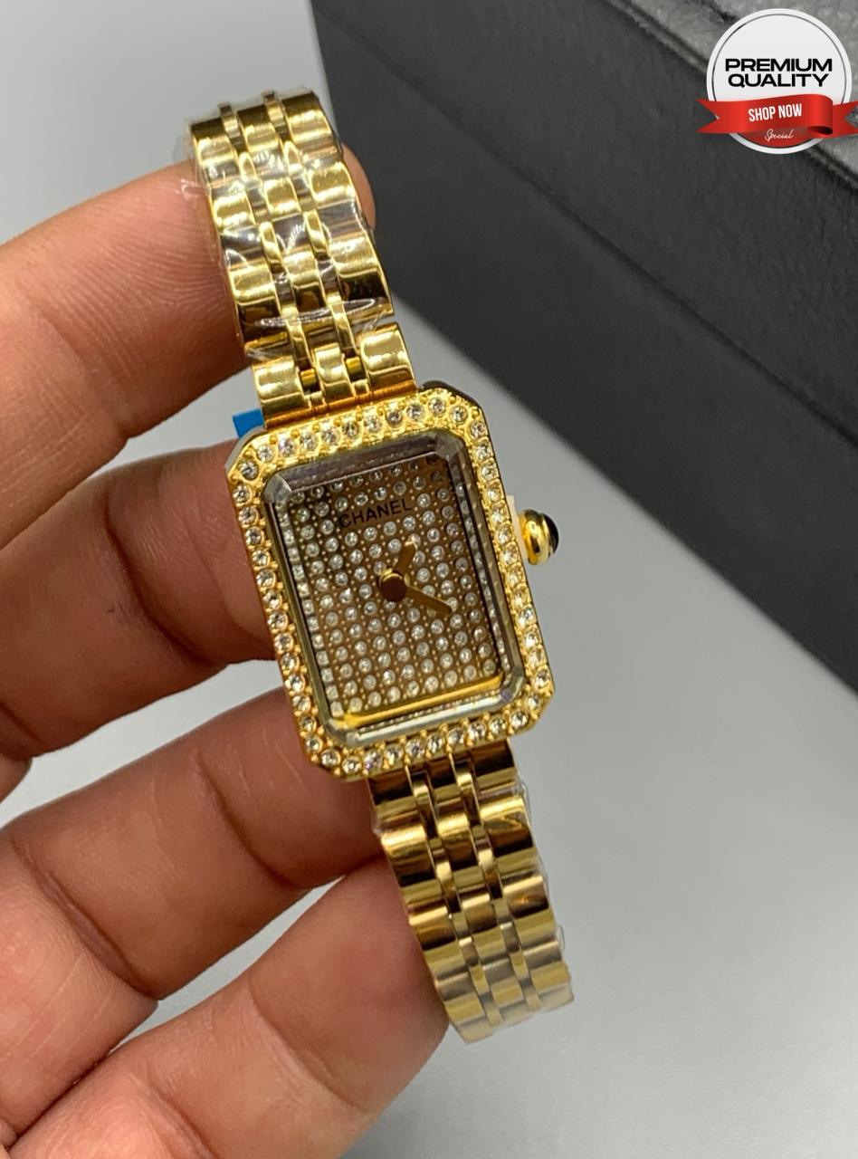 Channel Diamond Wrist Watches for Women