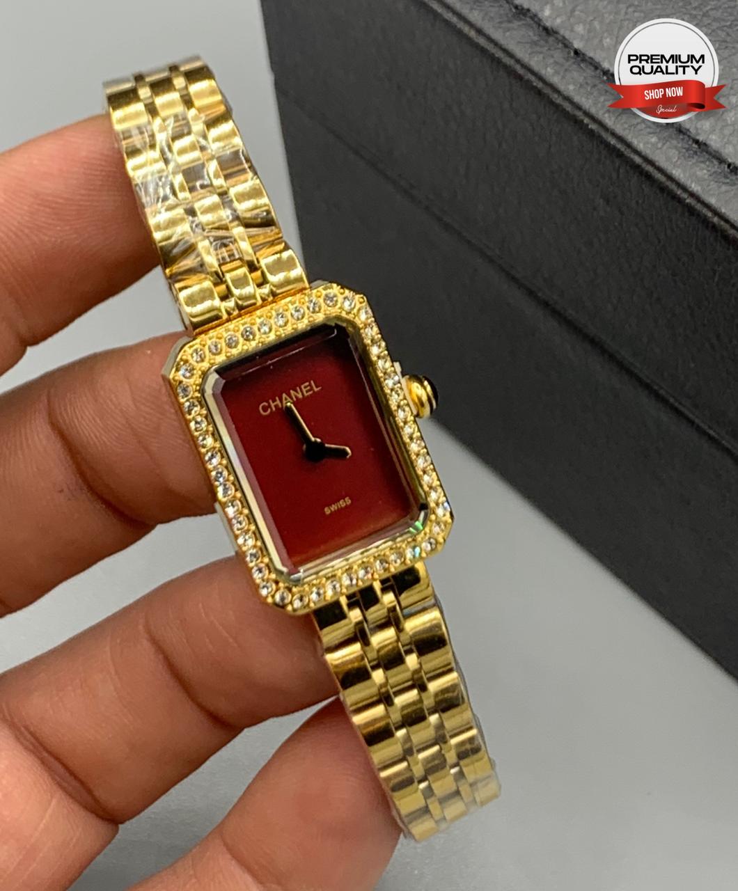 Channel Diamond Wrist Watches for Women