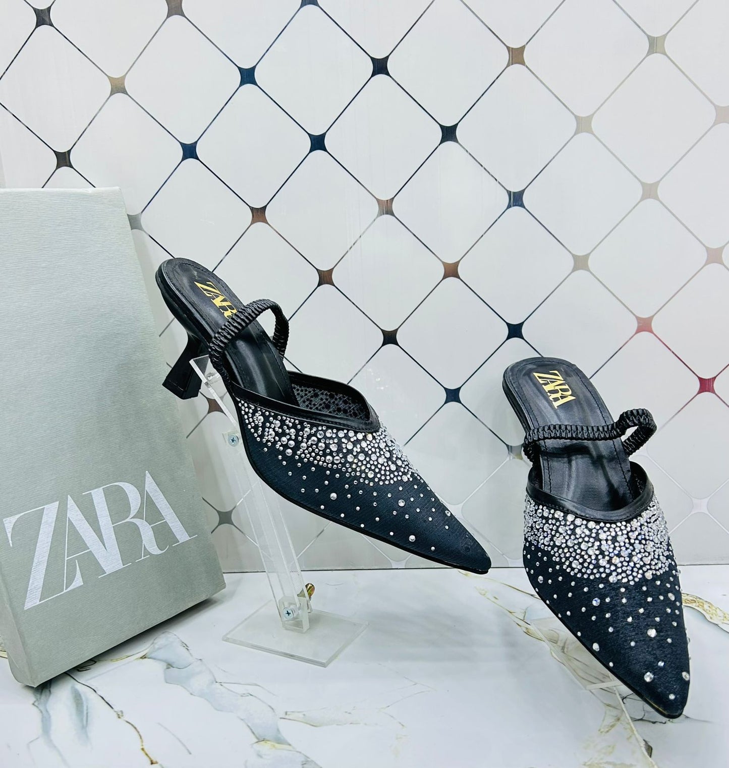 Zara Heel Embroidery for Women