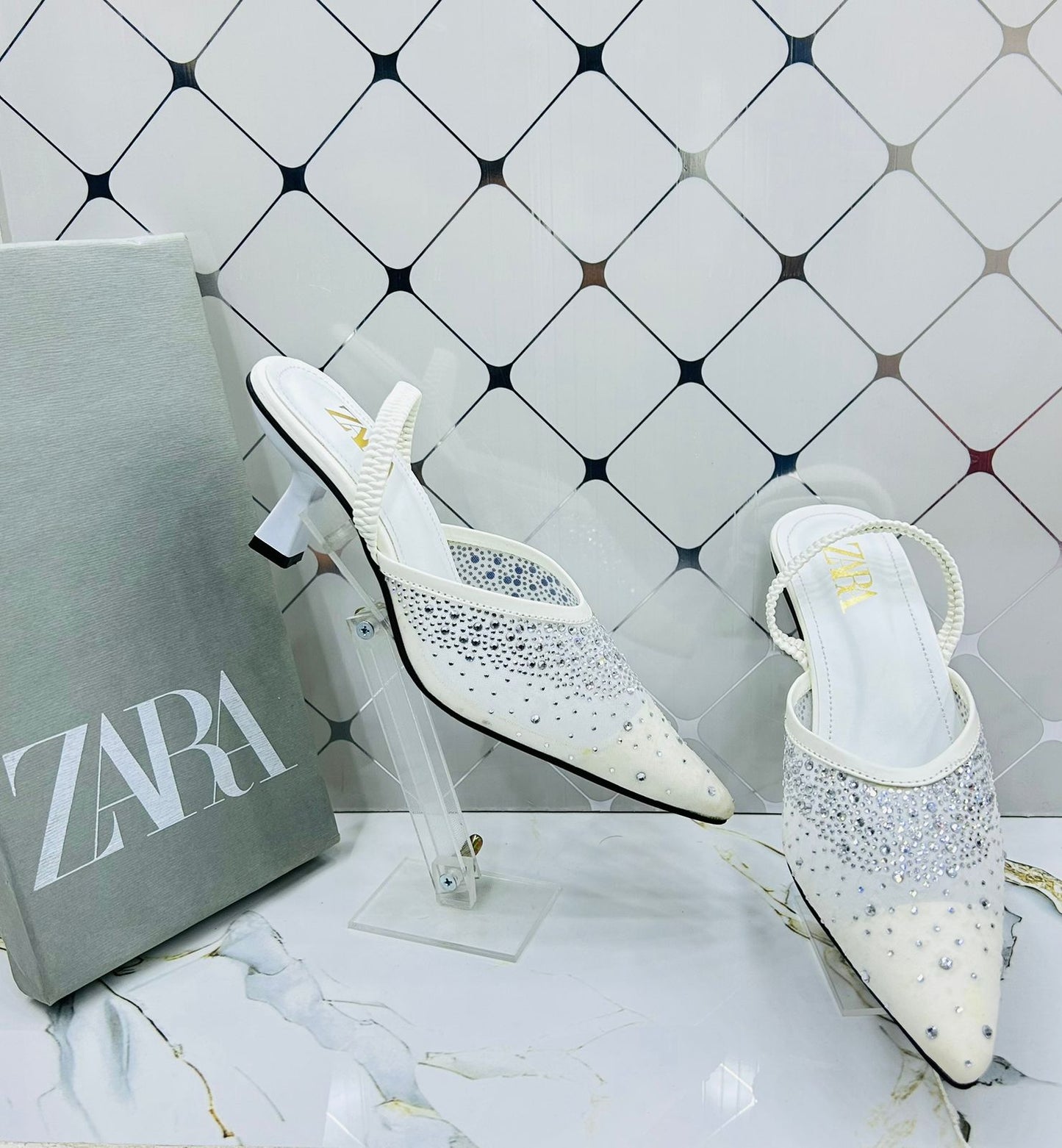 Zara Heel Embroidery for Women