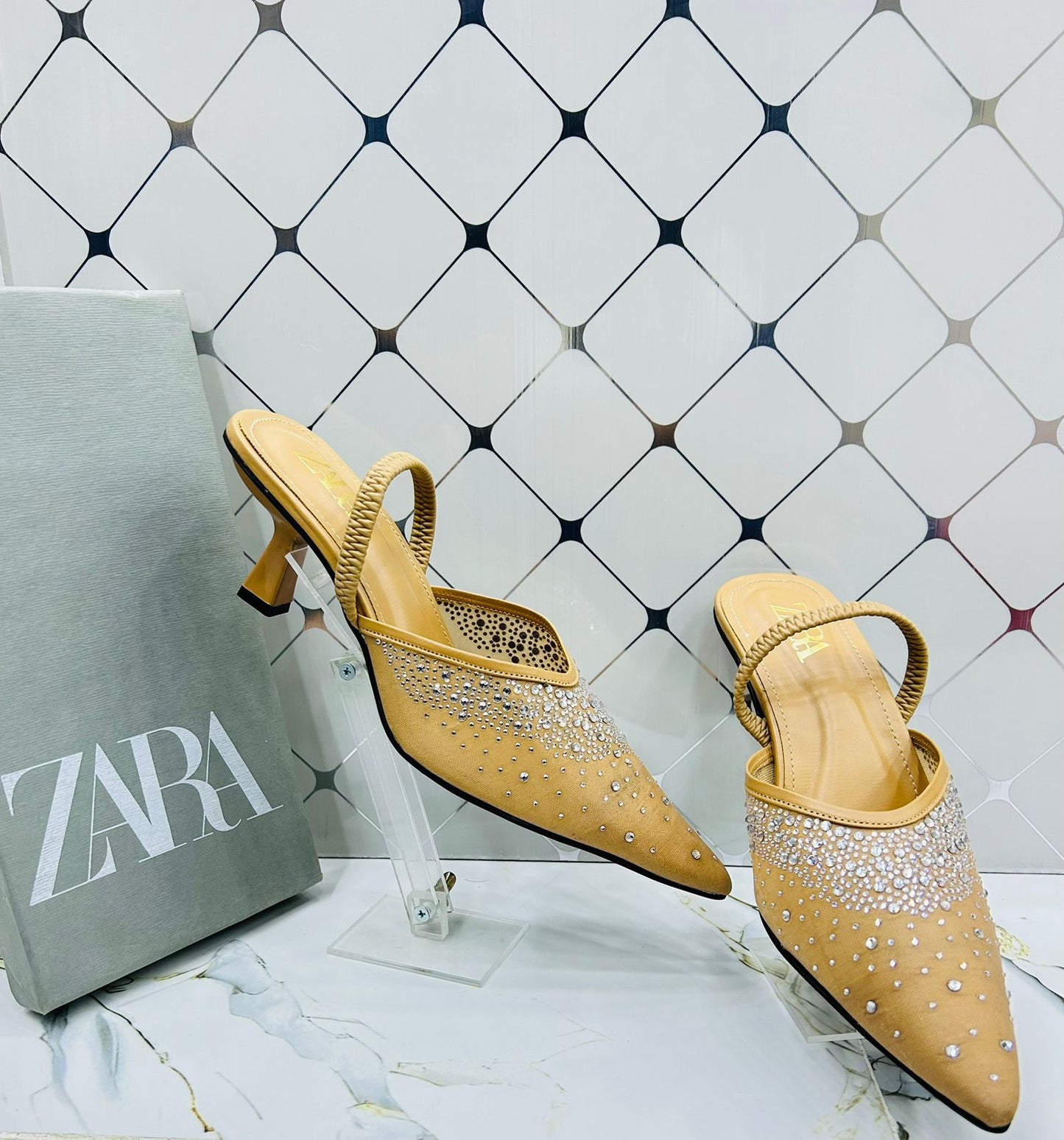 Zara Heel Embroidery for Women