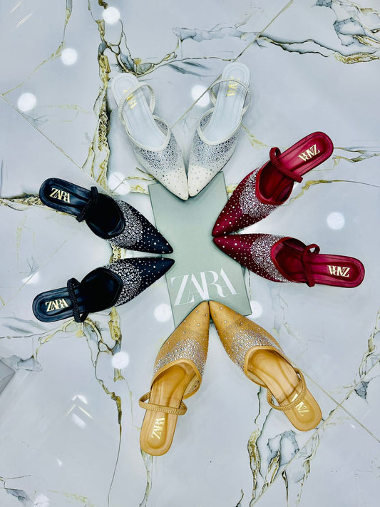 Zara Heel Embroidery for Women