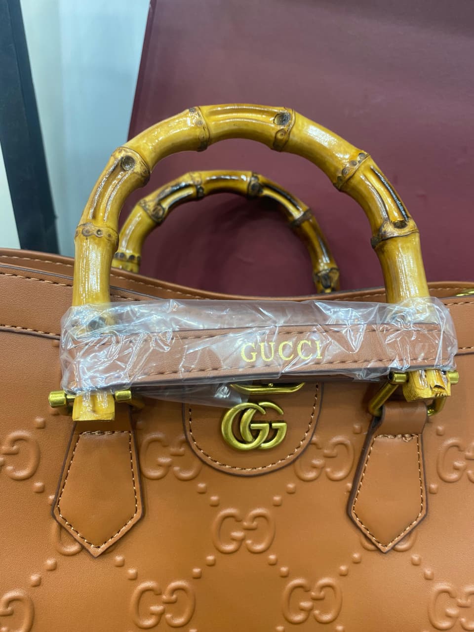 Guci Bamboo Handle Handbag for Women
