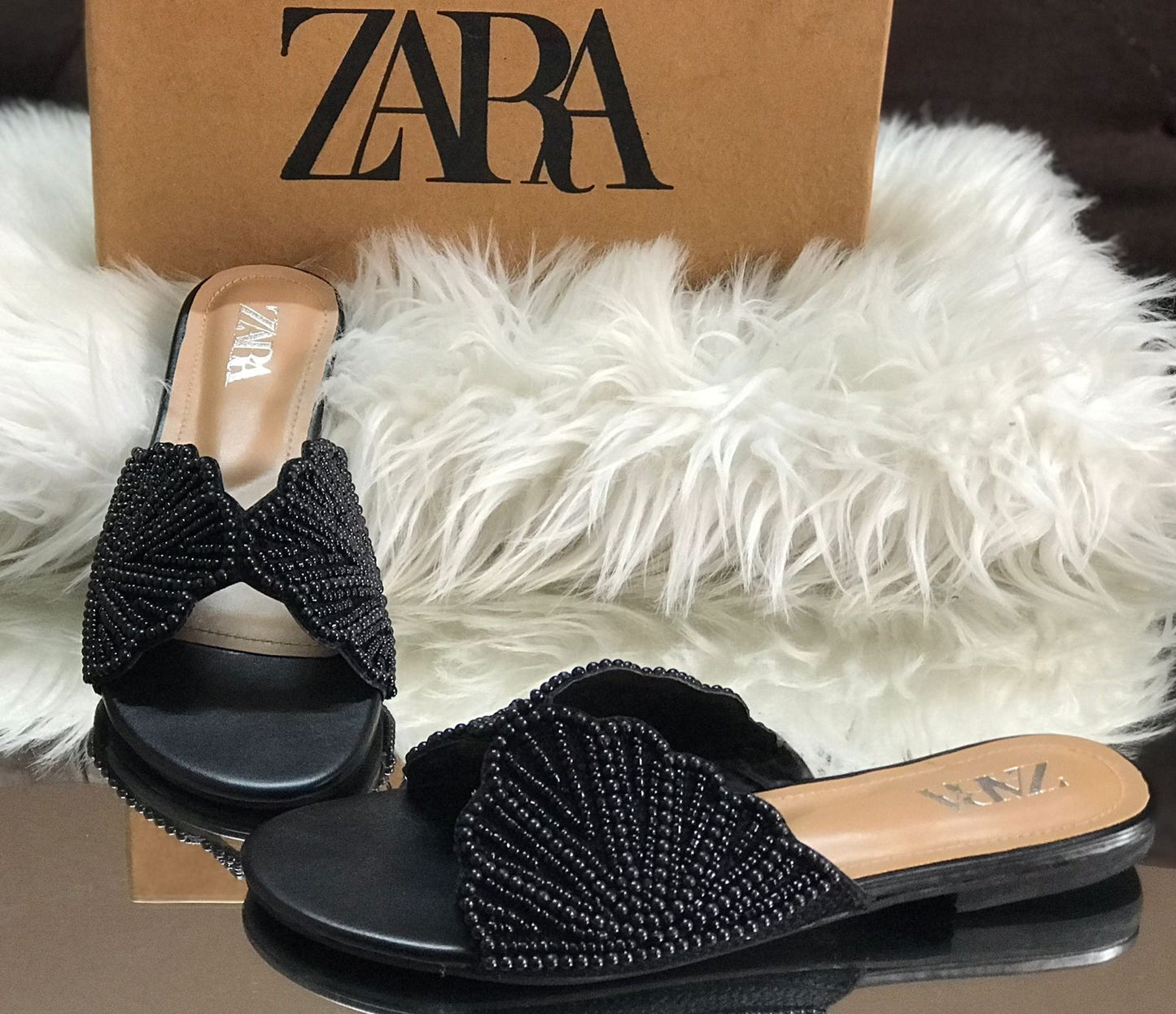 Zara Pearl Slippers for Women