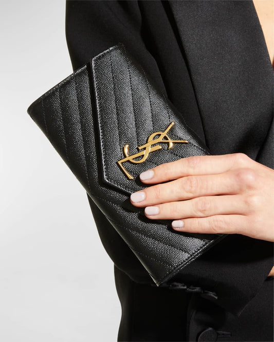 YSL Large Flat Wallet for Women