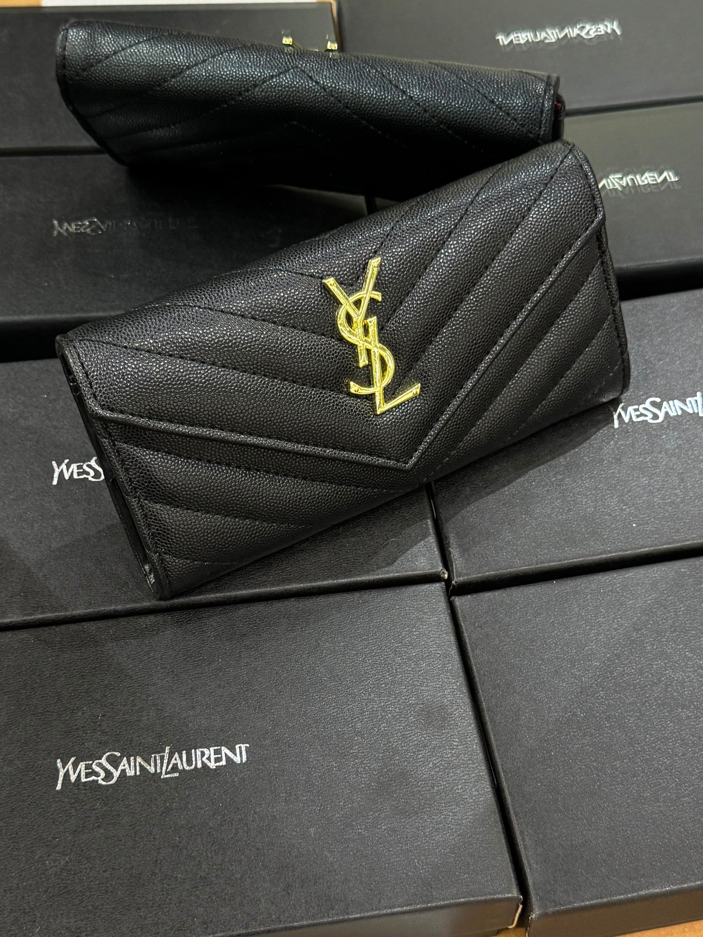 YSL Large Flat Wallet for Women