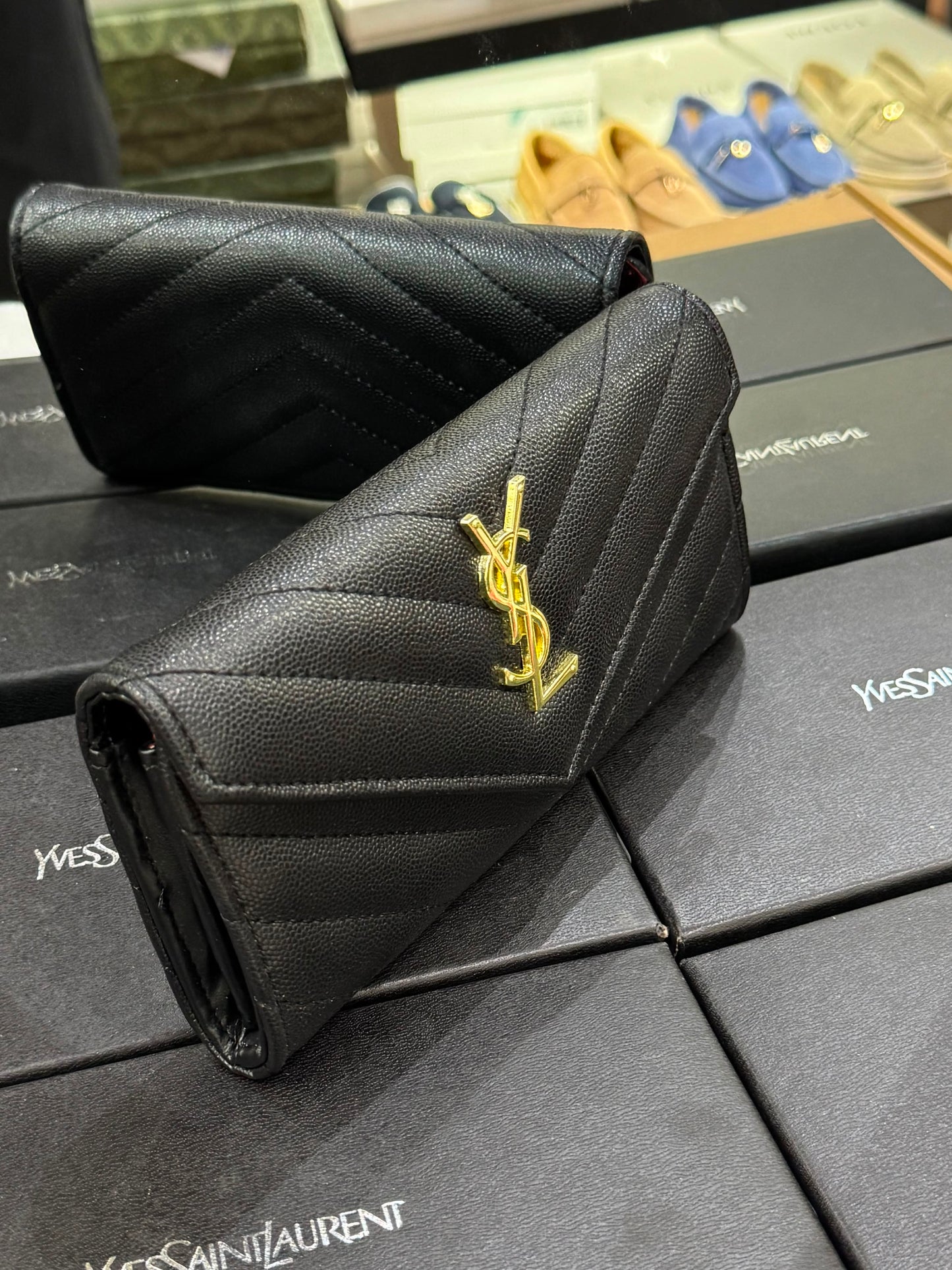 YSL Large Flat Wallet for Women