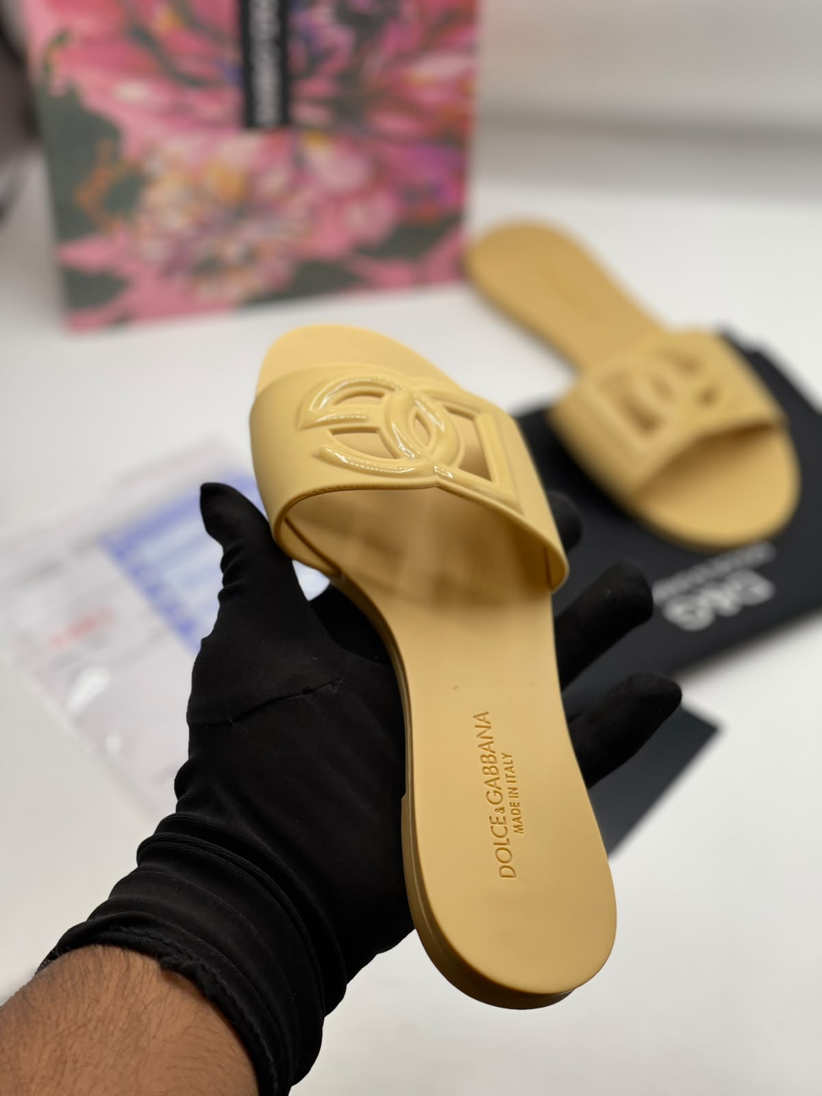 D&G Rubber Slides for Women
