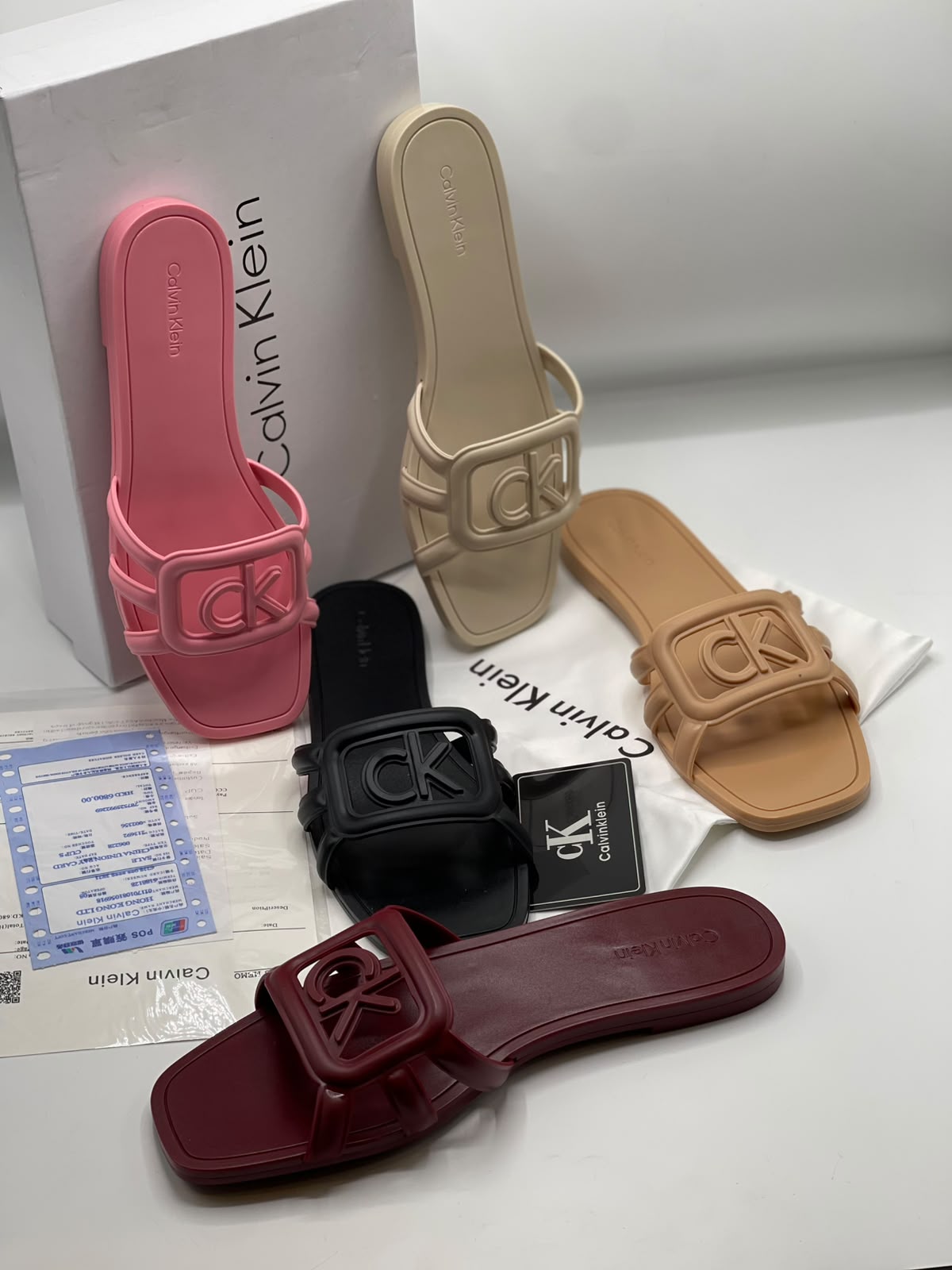CK Premium Rubber Slides for Women