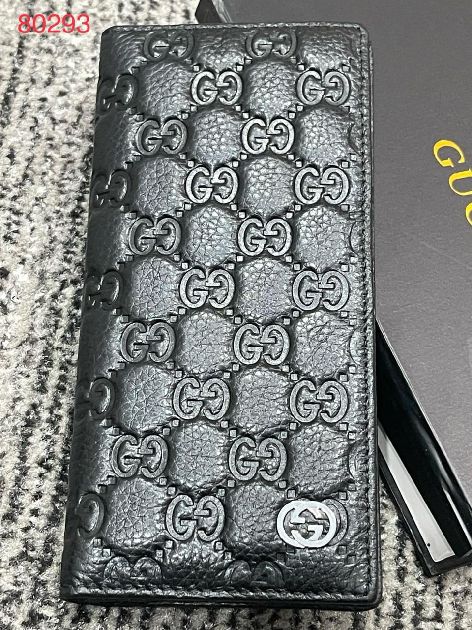 Guci Long Leather Wallets for Men and Women