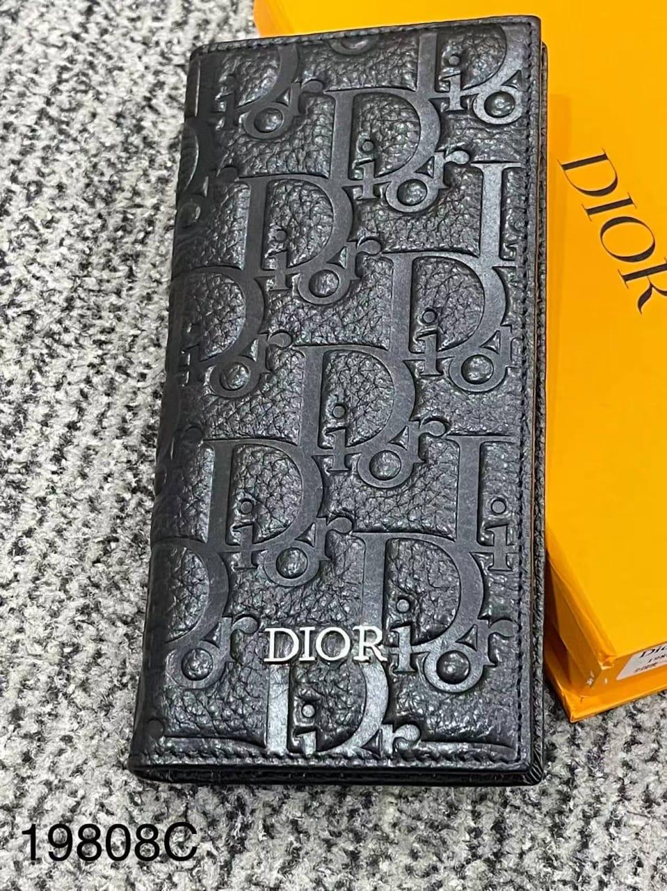 Dior Long Leather Wallets for Men and Women