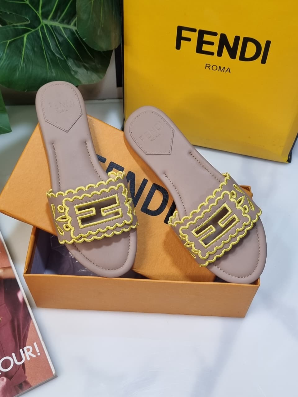 Fndi Slippers for Women