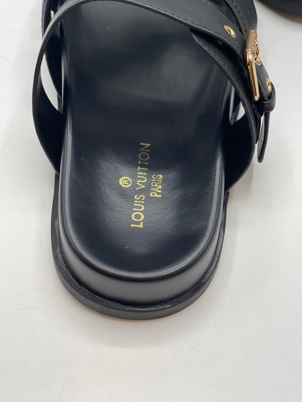 LvE Signature Monogram Slides Sandals for Women