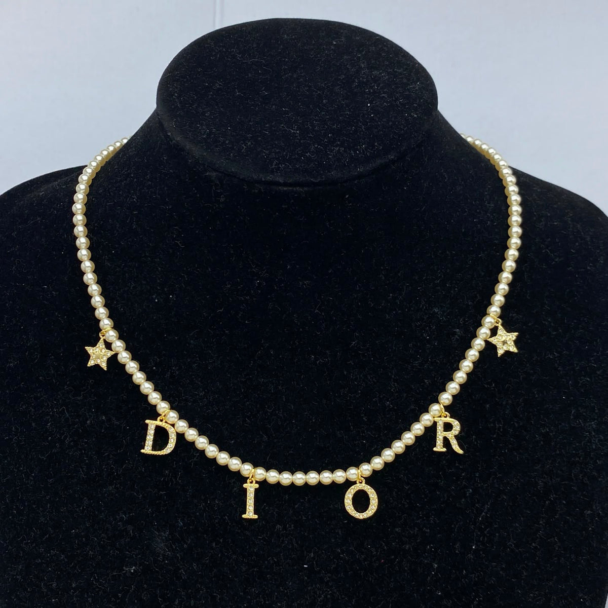 Dior Charms Pearl Necklace for Women