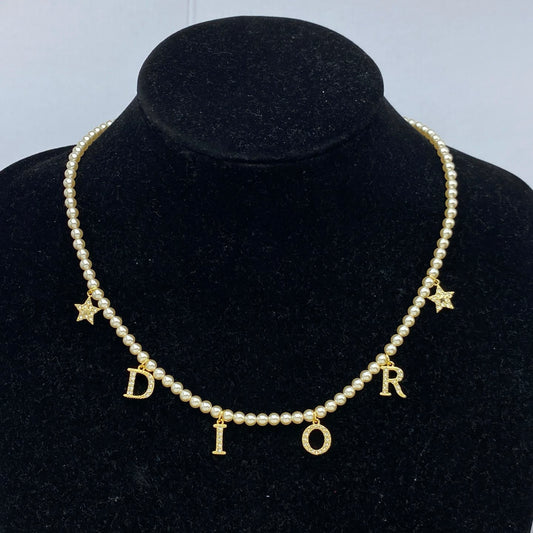 Dior Charms Pearl Necklace for Women