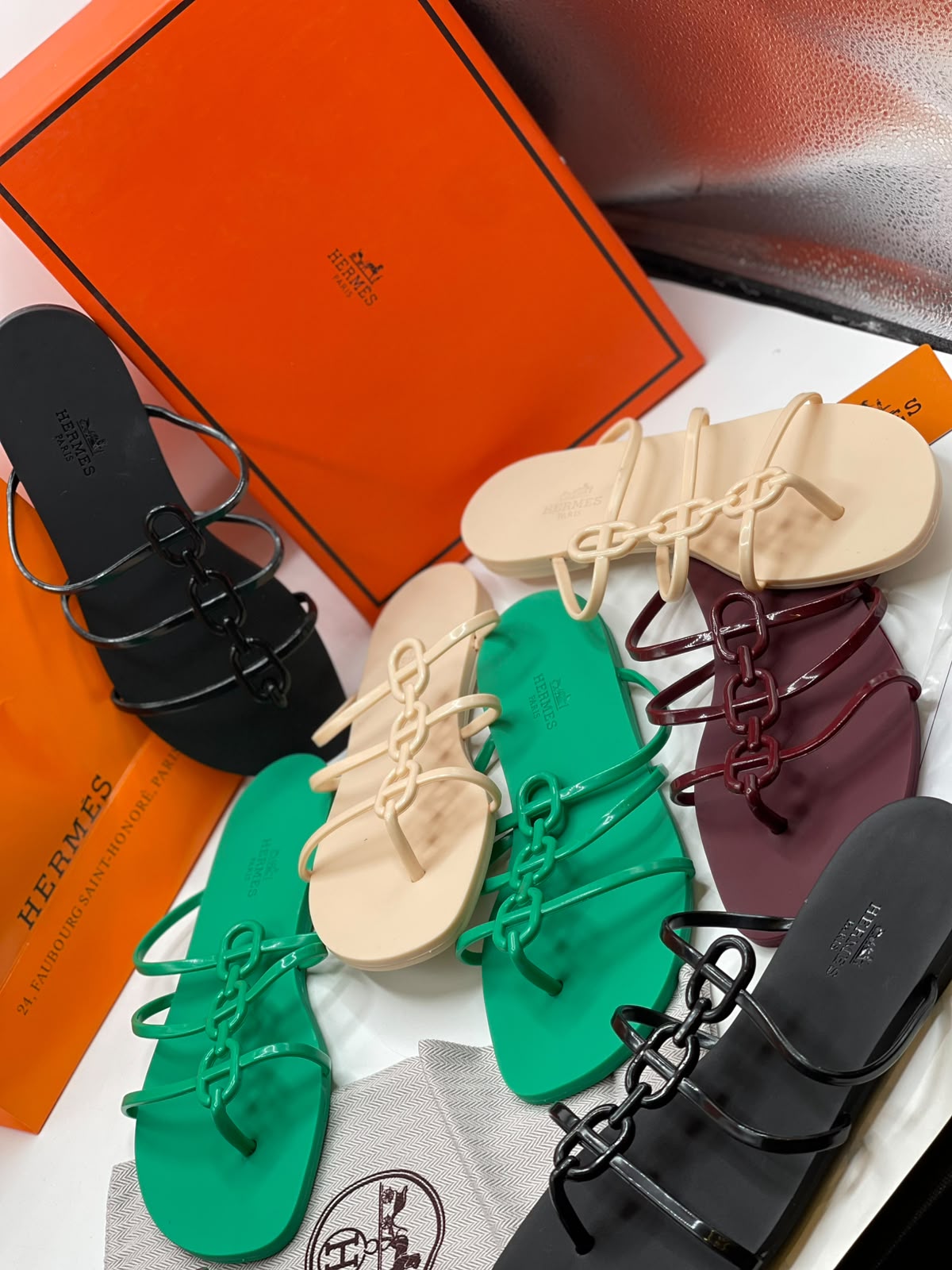 Hrms Mykonos Jelly Slides SLippers for Women