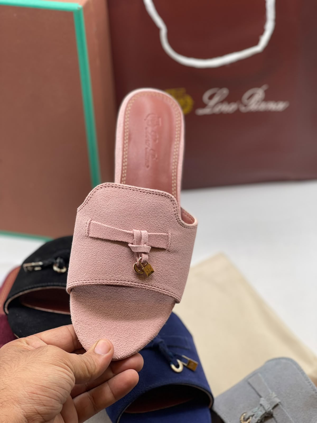 Loro Piana Summer Charms Slides Slippers for Women