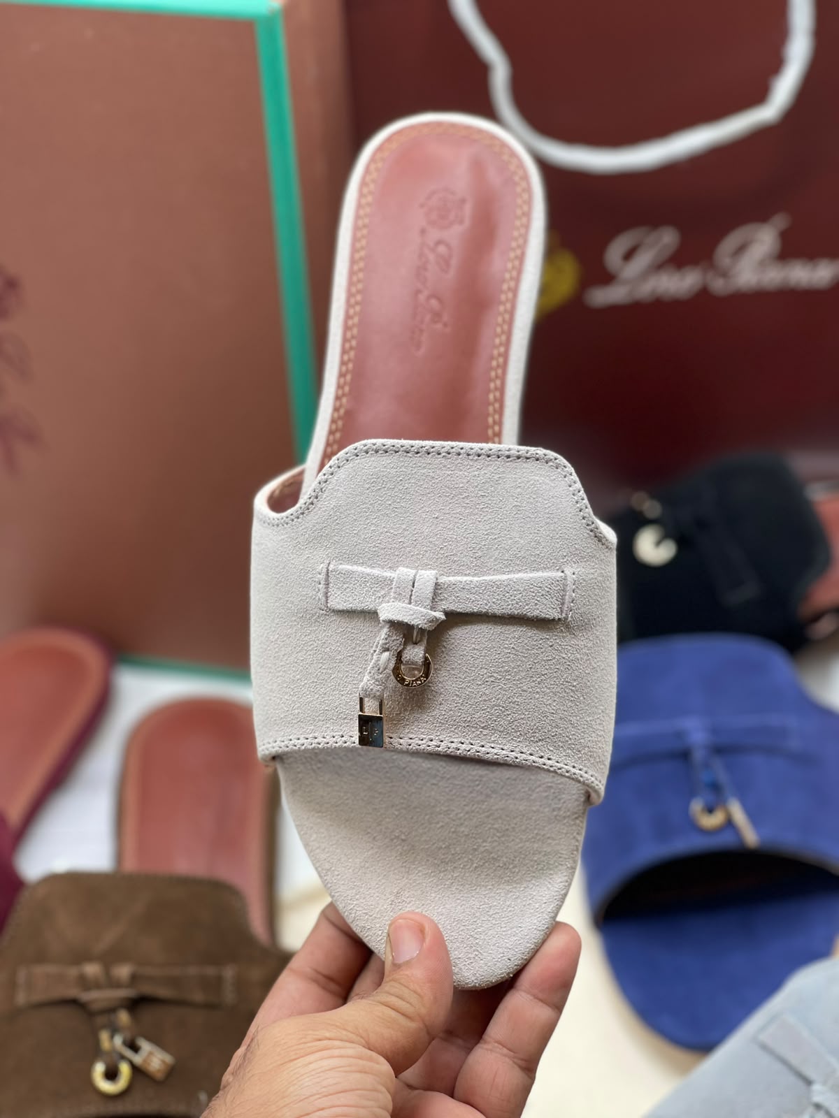 Loro Piana Summer Charms Slides Slippers for Women