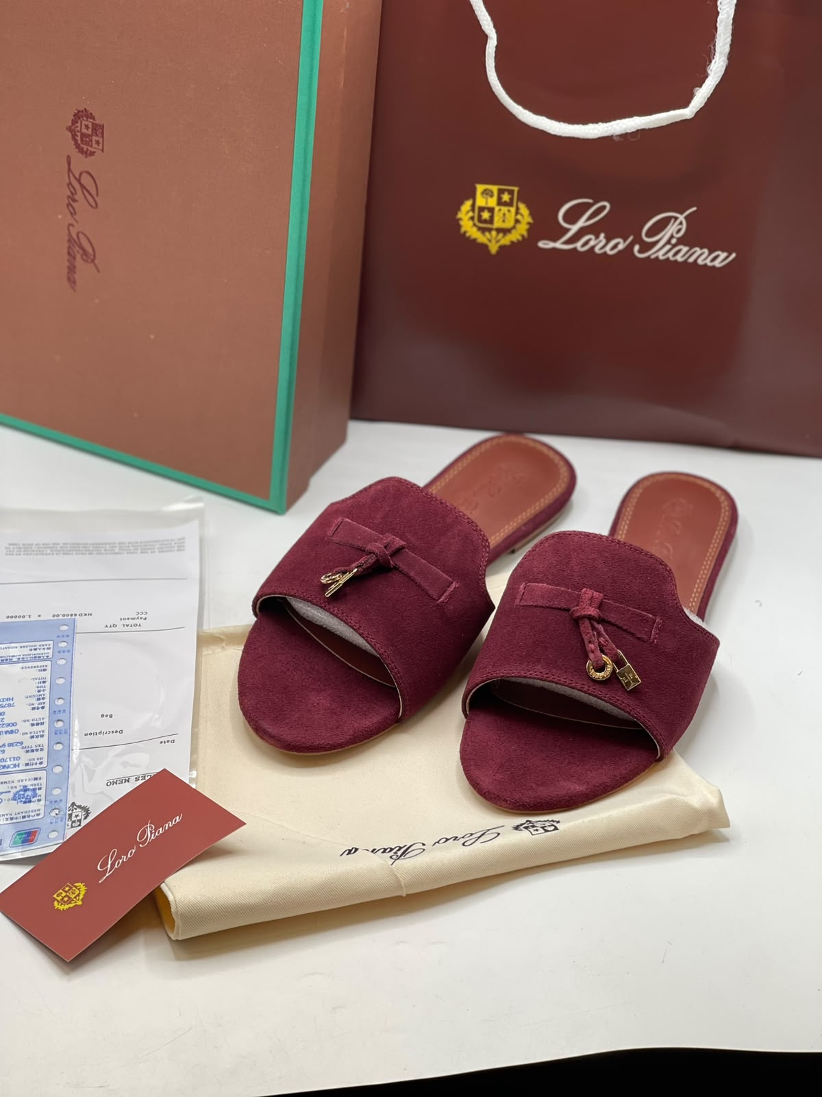 Loro Piana Summer Charms Slides Slippers for Women