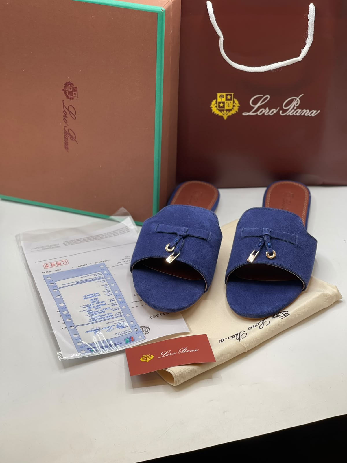 Loro Piana Summer Charms Slides Slippers for Women