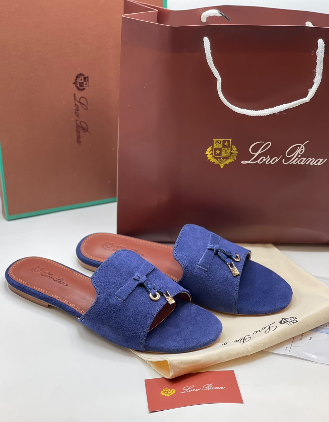 Loro Piana Summer Charms Slides Slippers for Women