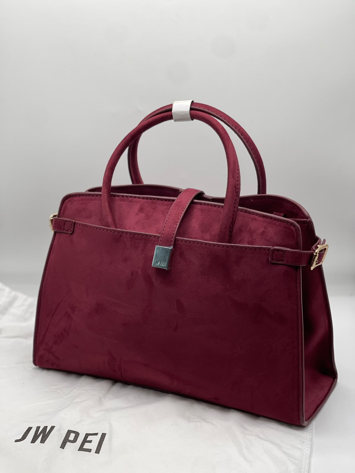 JWPEI Faux Suede Tote Bag for Women