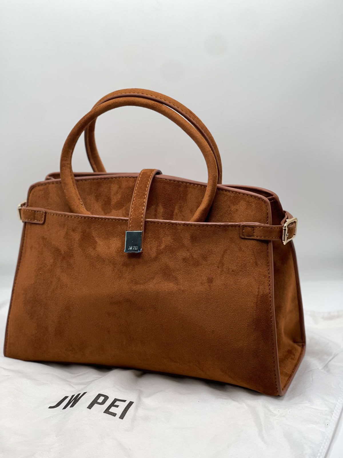 JWPEI Faux Suede Tote Bag for Women