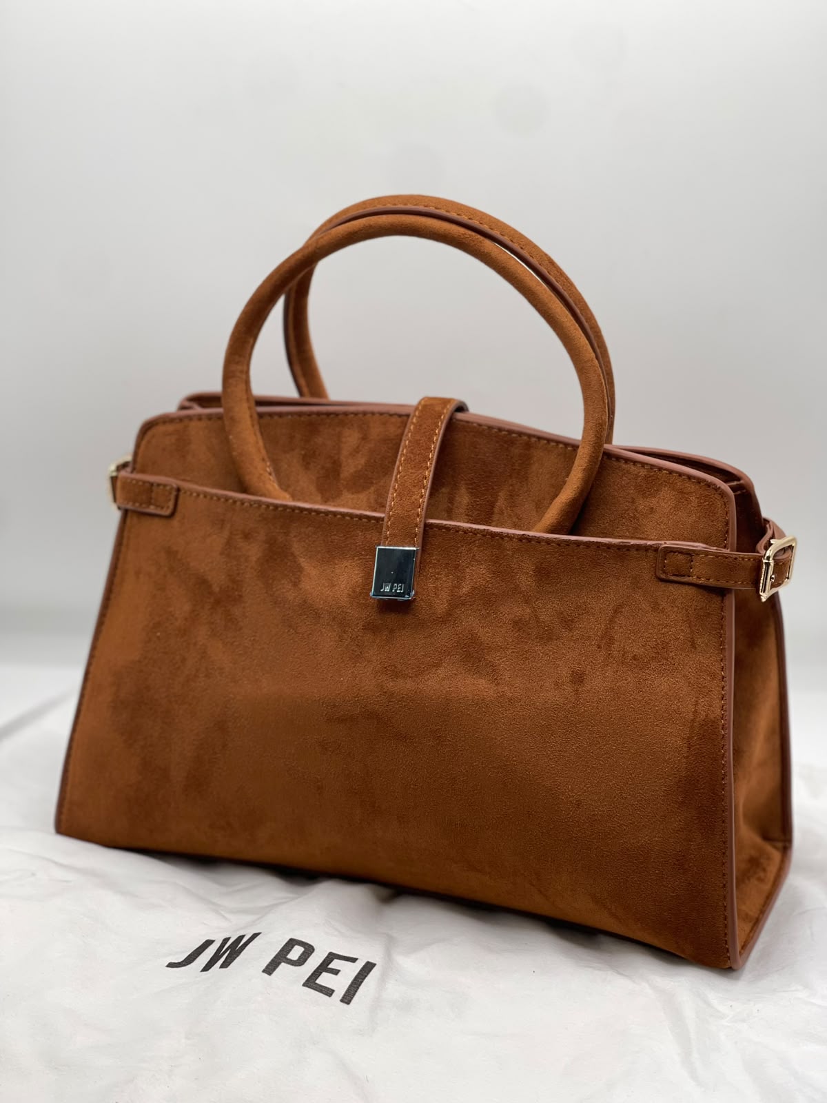 JWPEI Faux Suede Tote Bag for Women