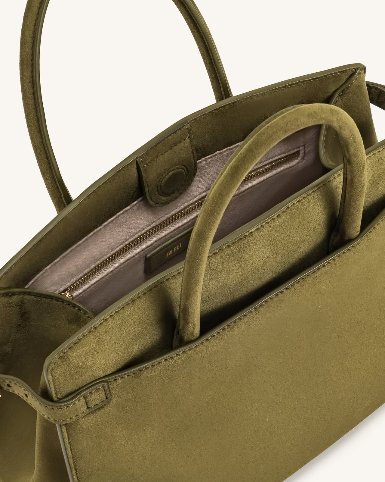 JWPEI Faux Suede Tote Bag for Women