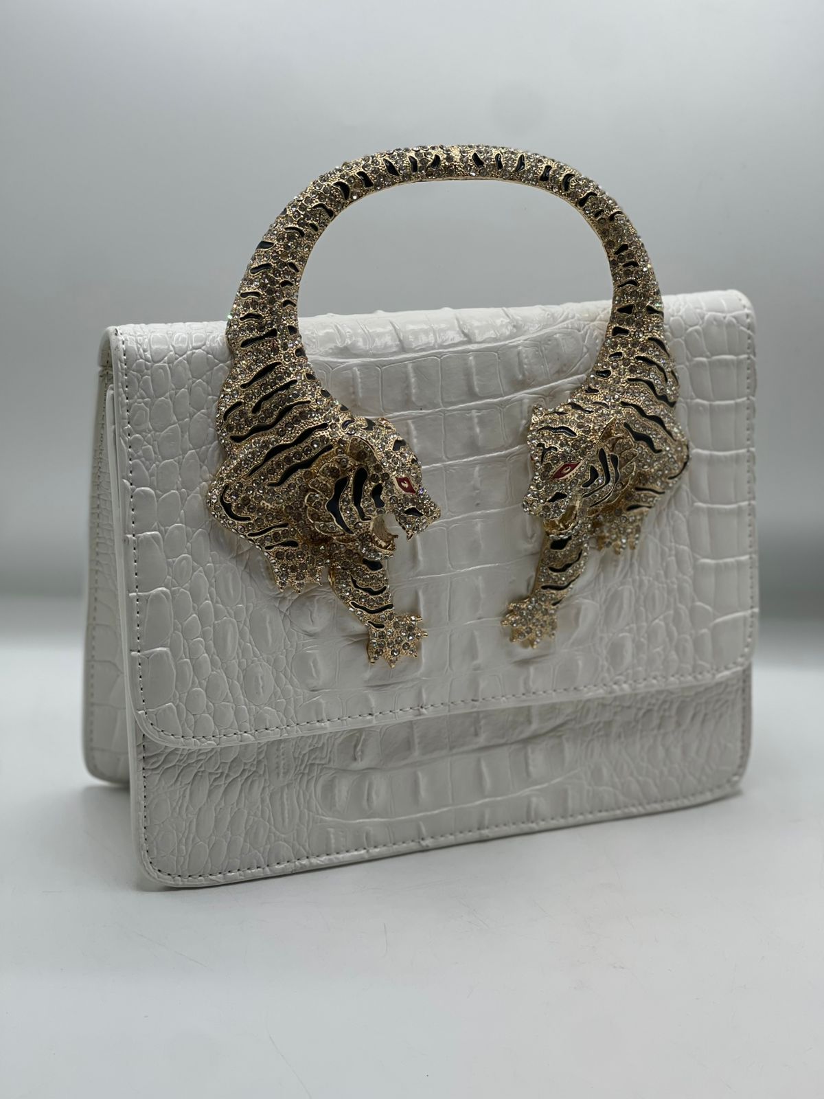 Roberto Cavali Large size Roar Crystal Embellished Shoulder Bag for Women