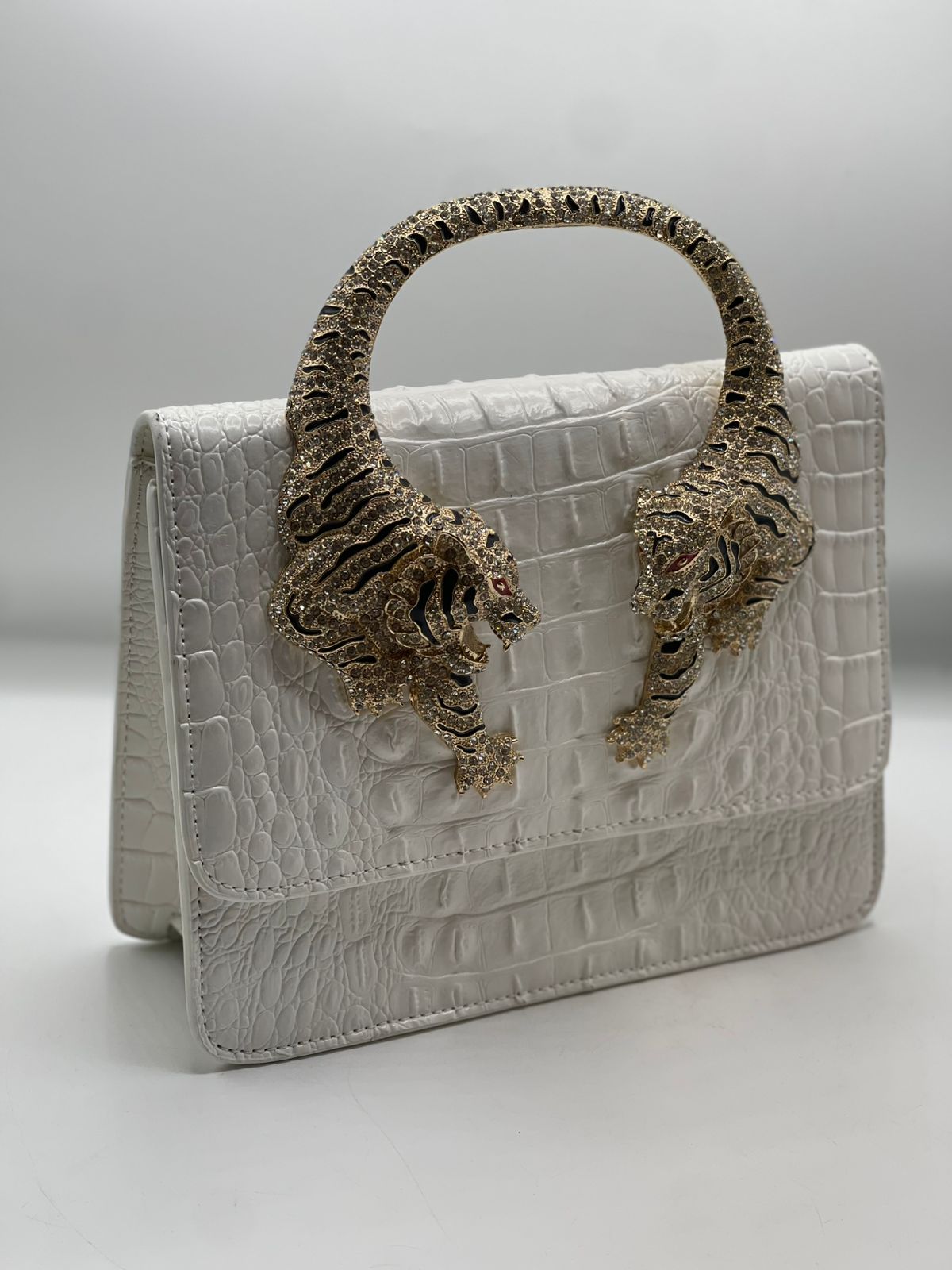 Roberto Cavali Large size Roar Crystal Embellished Shoulder Bag for Women