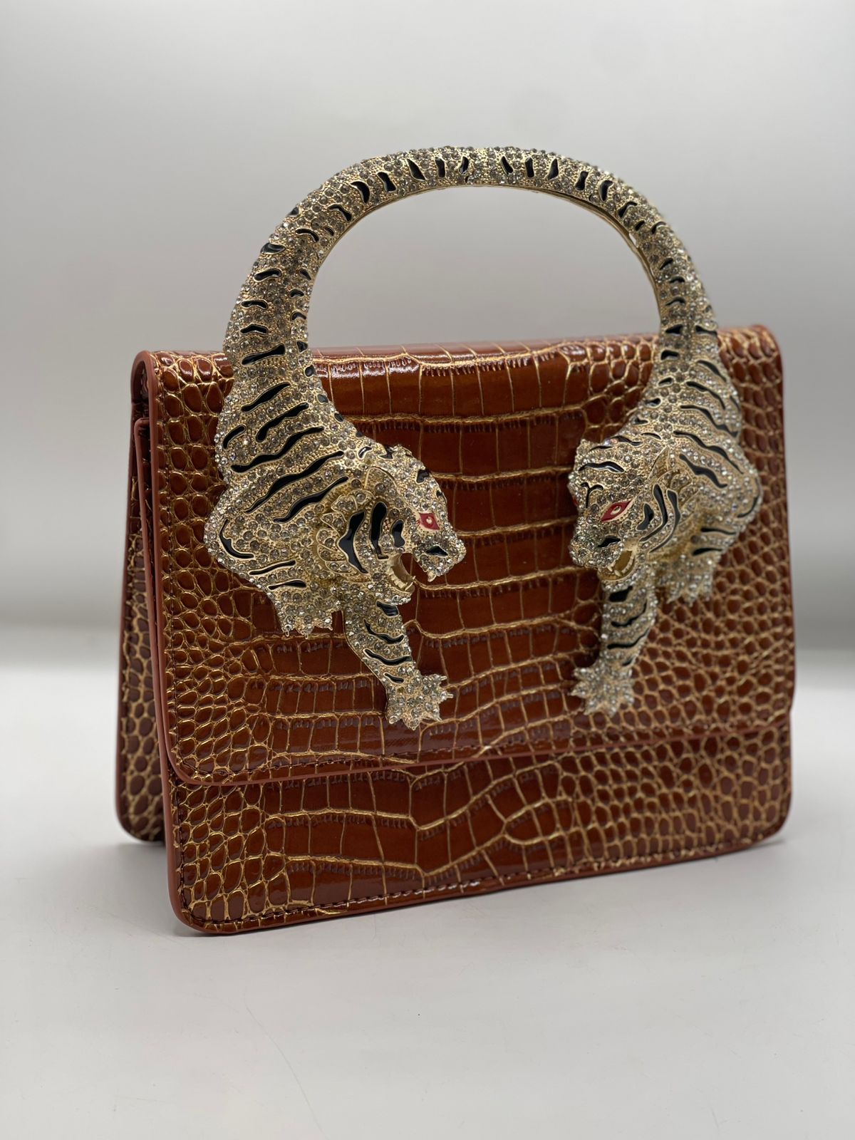 Roberto Cavali Large size Roar Crystal Embellished Shoulder Bag for Women